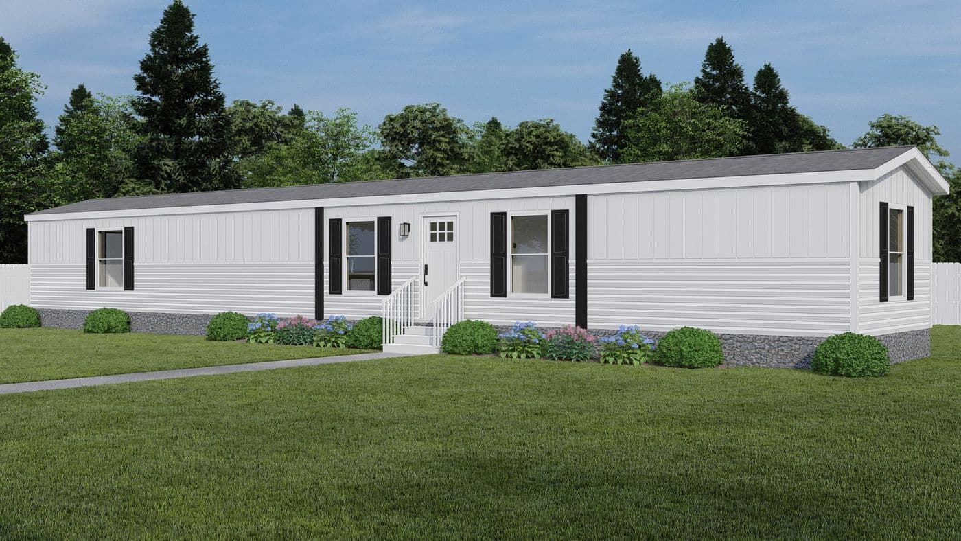 The ERIKSON Exterior. This Manufactured Mobile Home features 3 bedrooms and 2 baths.