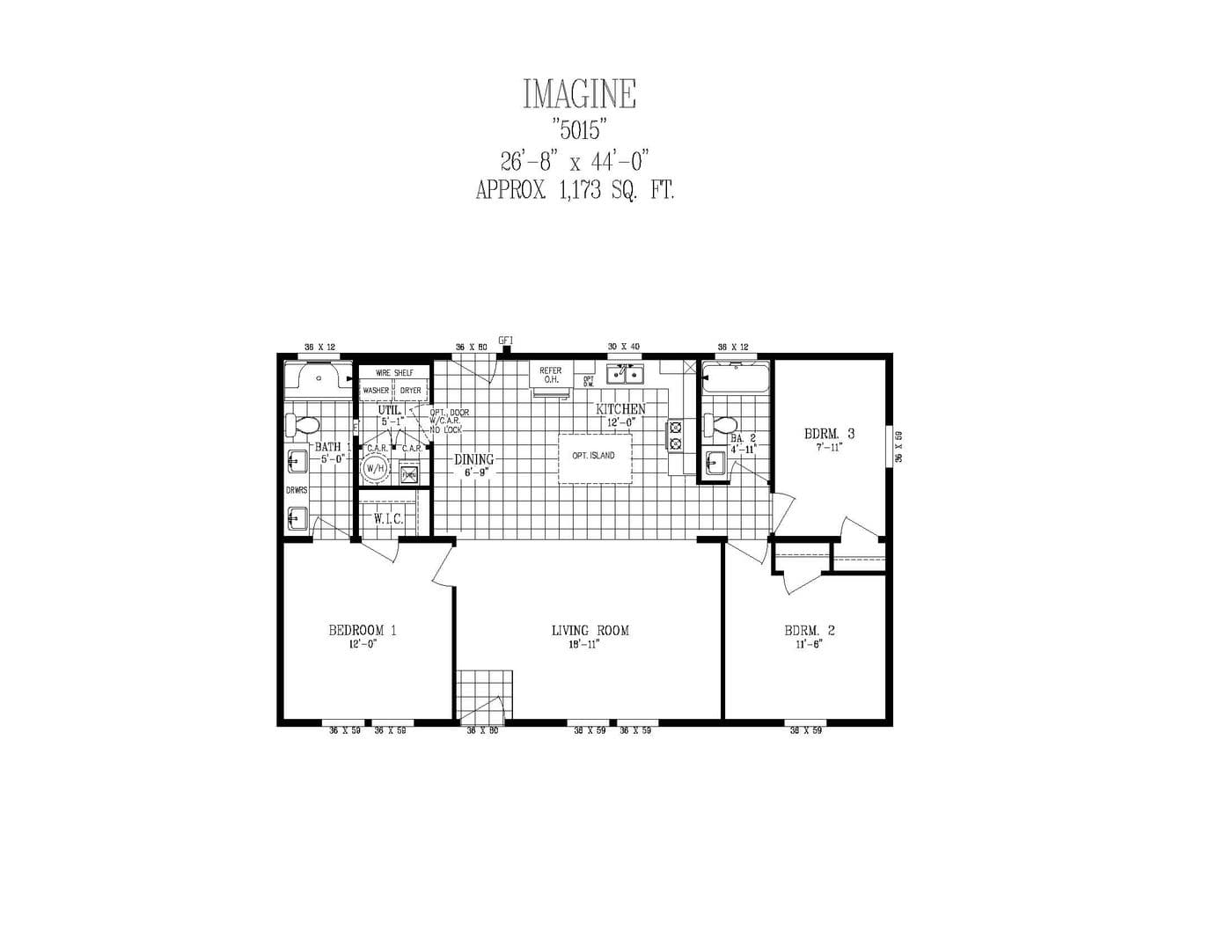 Floor plan for 5015 IMAGINE