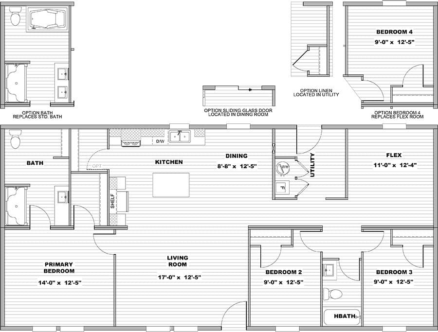 Floor plan for ASPIRE 28X56