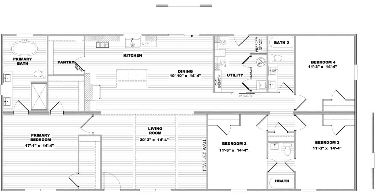 Floor plan for EVERETT ELITE