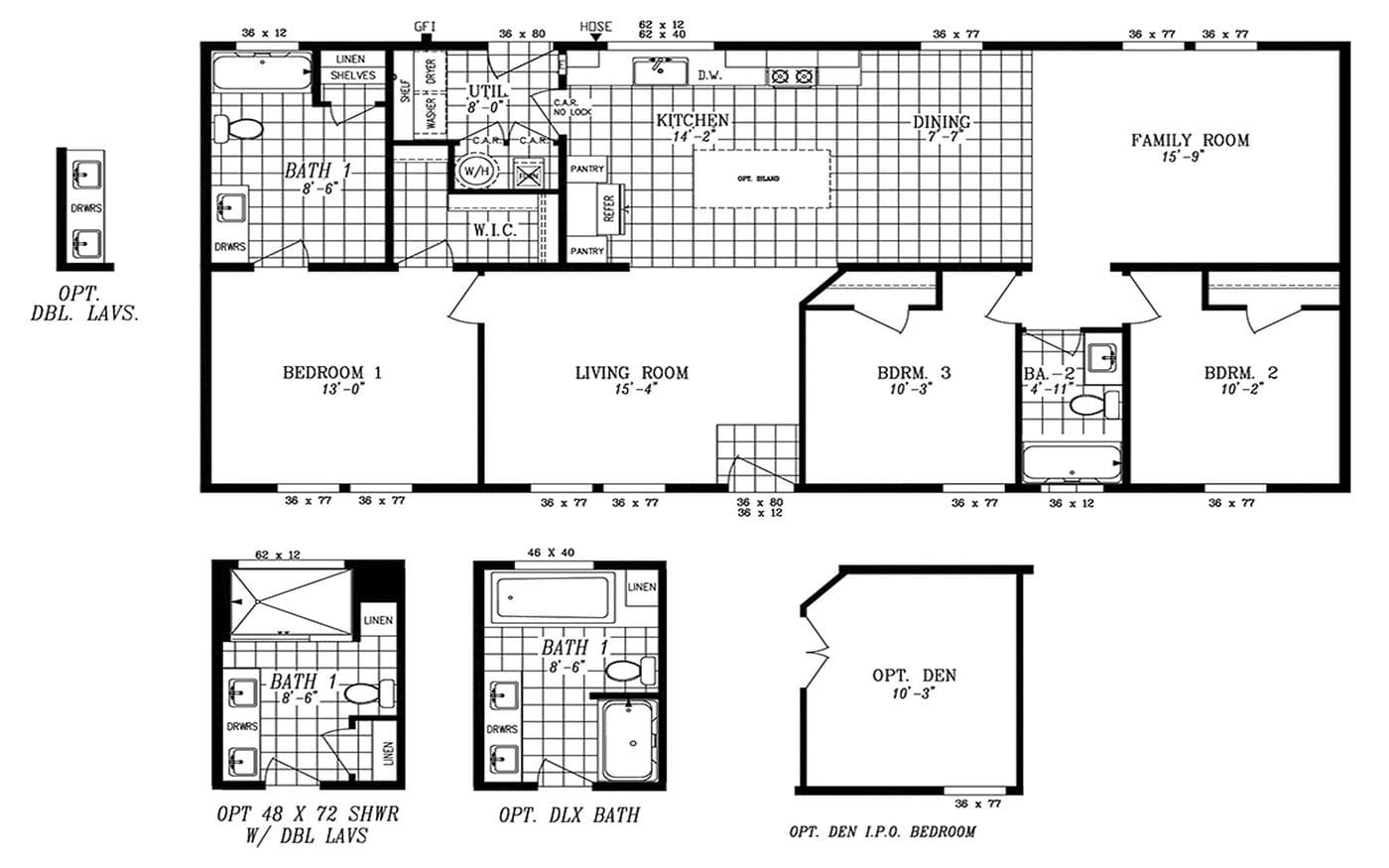 Floor plan for 2022 COLUMBIA RIVER