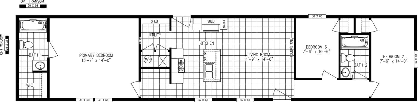 Floor plan for TIGER'S EYE 7416-456