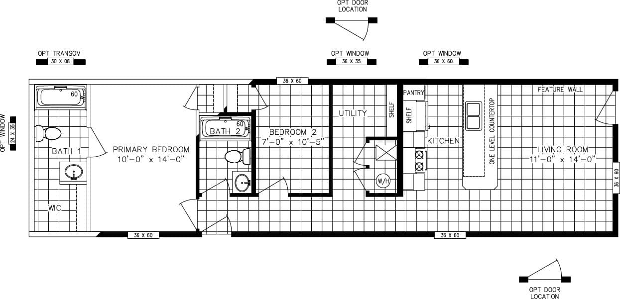 Floor plan for PERIDOT 56