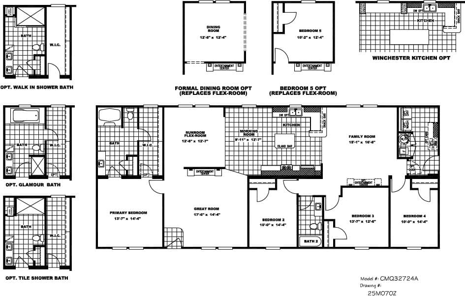 Floor plan for WINCHESTER FLEX 32 WIDE