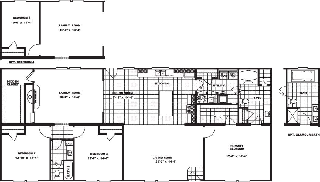 Floor plan for TAHOE 3272A