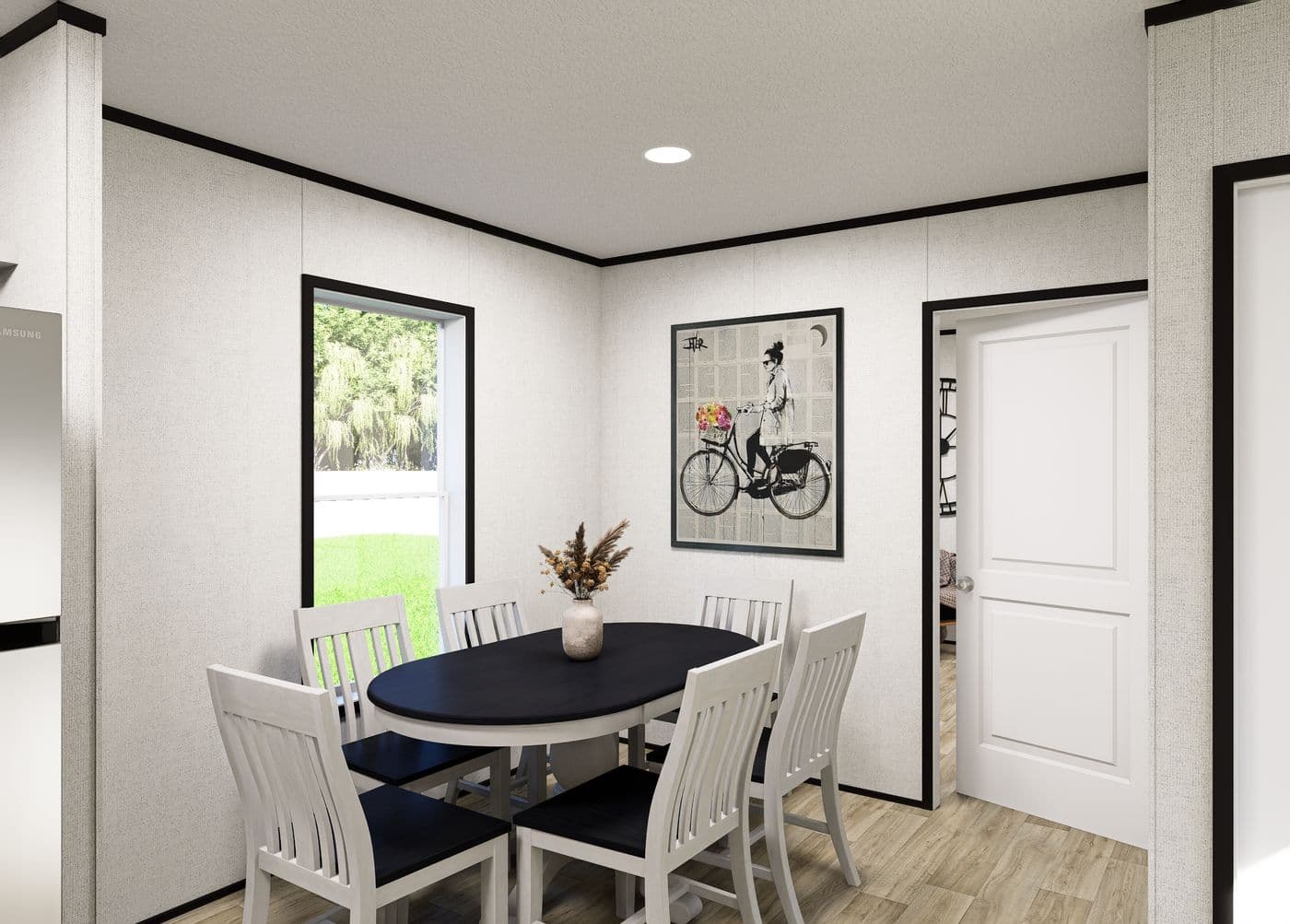 The NORTHSTAR  16X76 Dining Area. This Manufactured Mobile Home features 3 bedrooms and 2 baths.