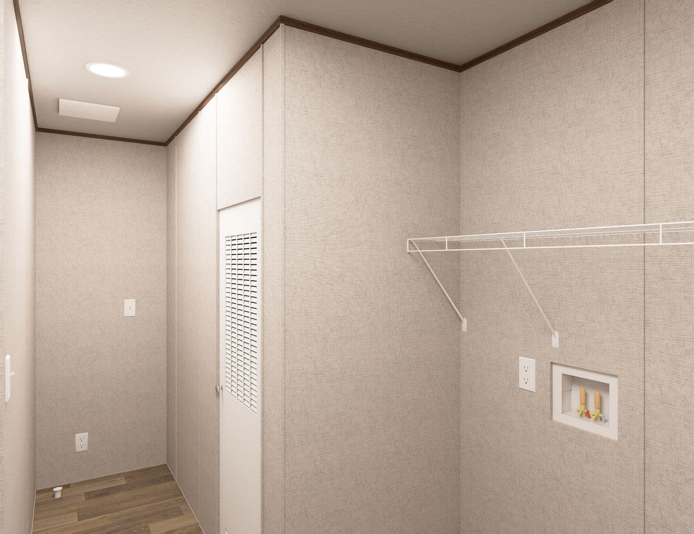 The SYCAMORE Utility Room. This Manufactured Mobile Home features 4 bedrooms and 2 baths.