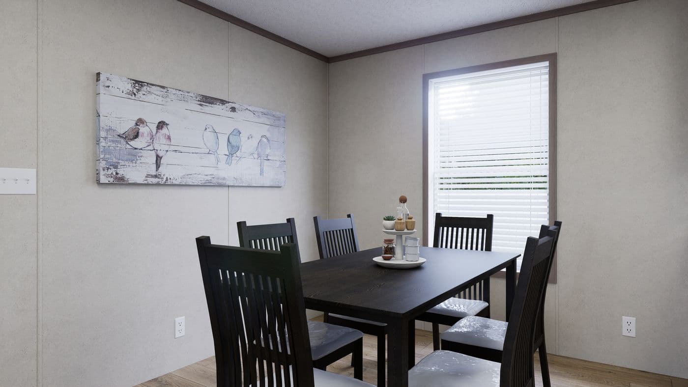 The 5228-CC51 PILLAR 52 Dining Room. This Manufactured Mobile Home features 3 bedrooms and 2 baths.
