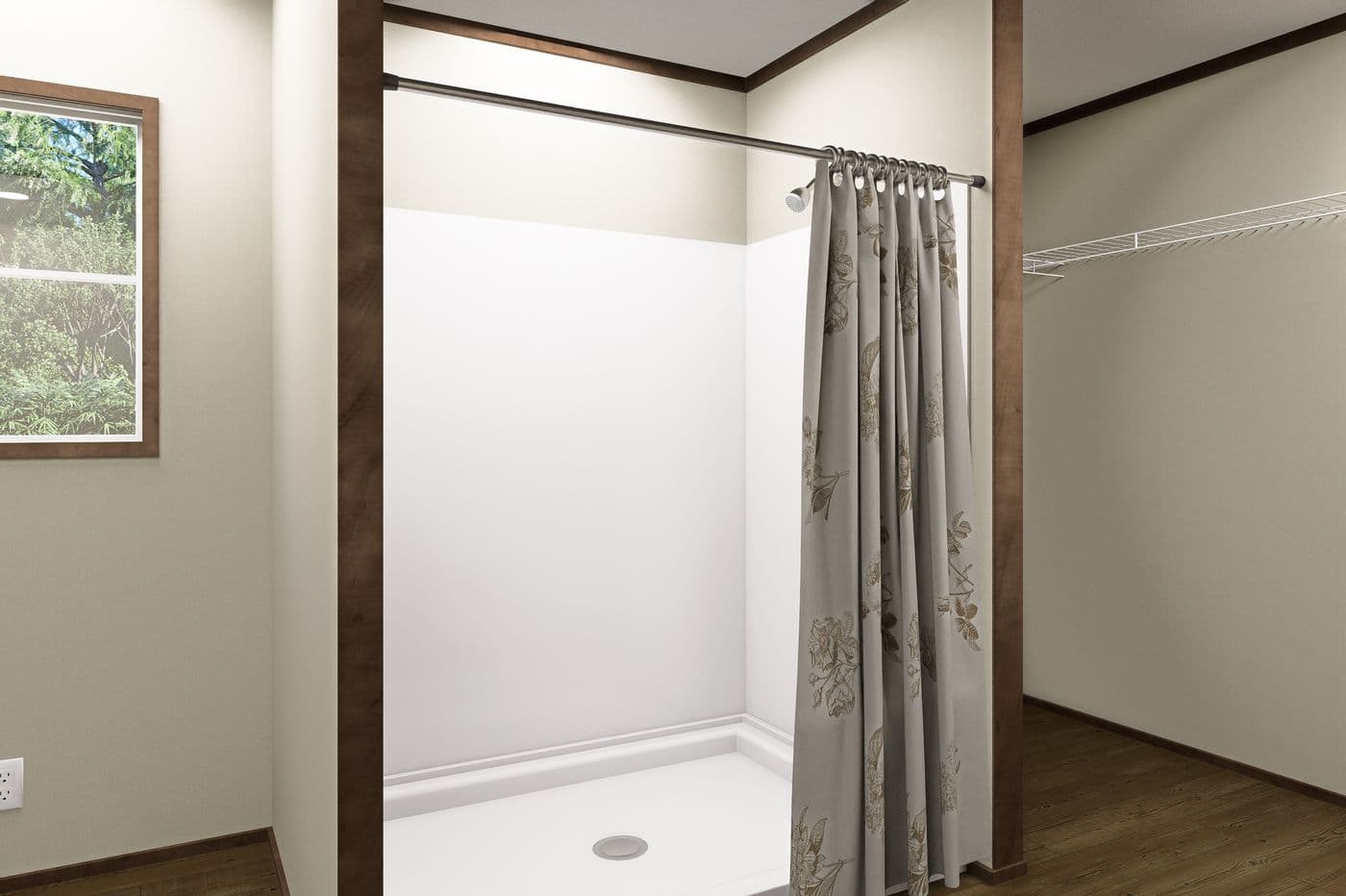 The SNOWCAP Primary Bathroom. This Manufactured Mobile Home features 4 bedrooms and 3 baths.