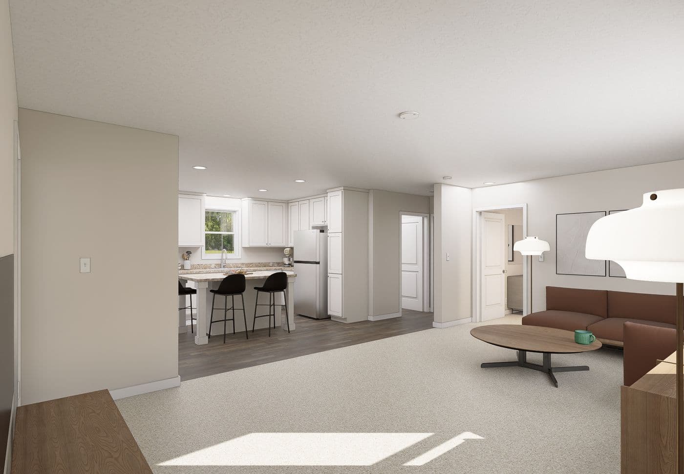 The 5031 IMAGINE Foyer. This Manufactured Mobile Home features 3 bedrooms and 2 baths.