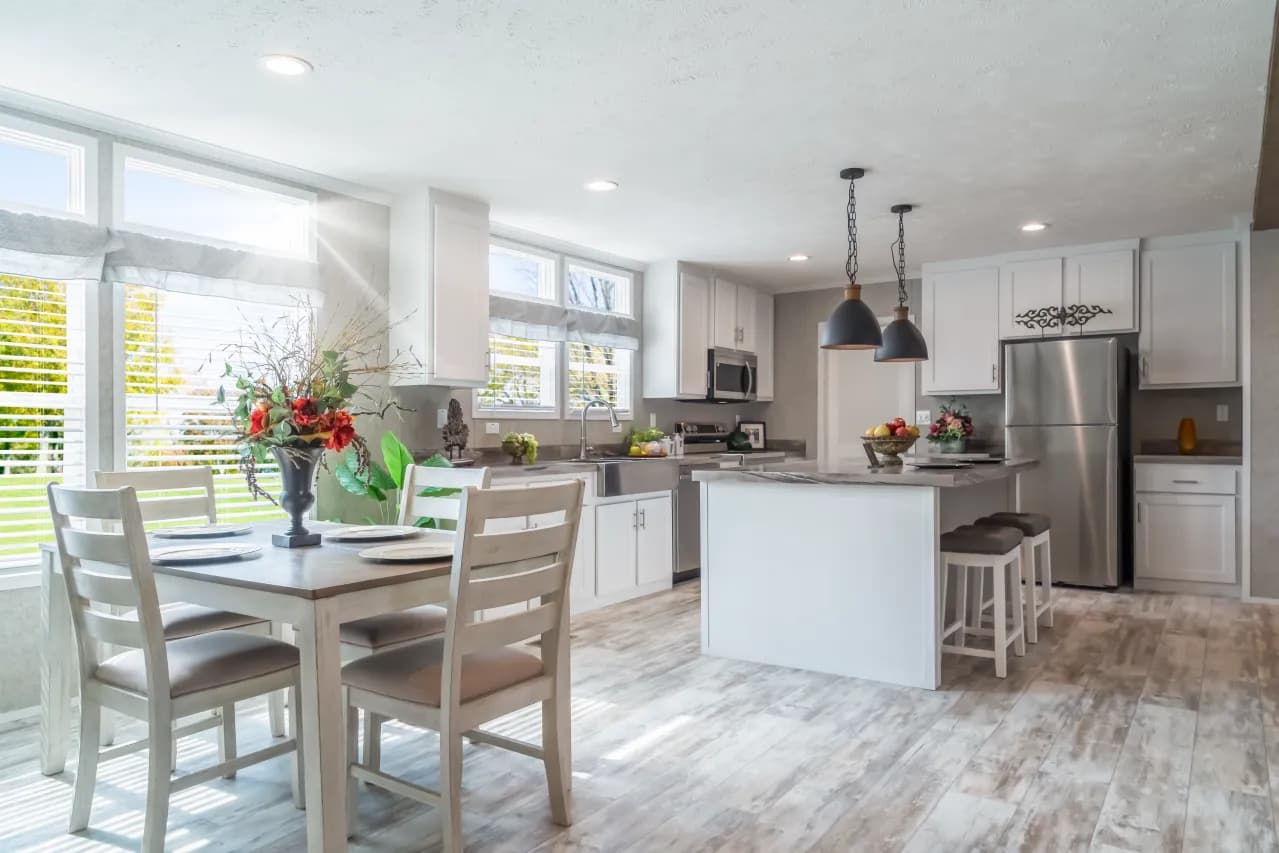 The NUMBER ONE Exterior. This Manufactured Mobile Home features 3 bedrooms and 2 baths.