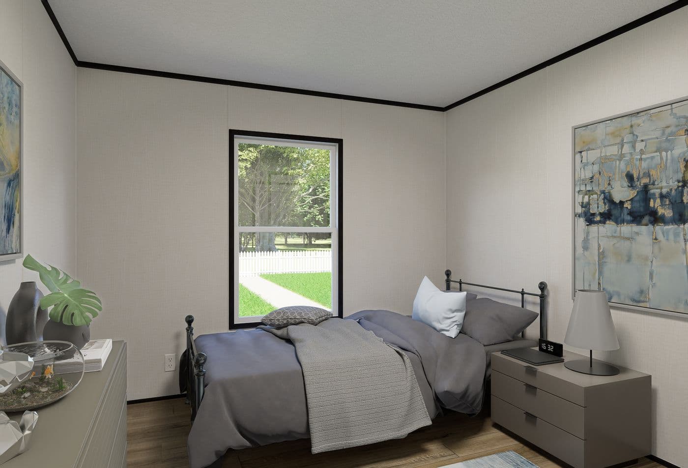 The ECLIPSE Bedroom. This Manufactured Mobile Home features 4 bedrooms and 2 baths.