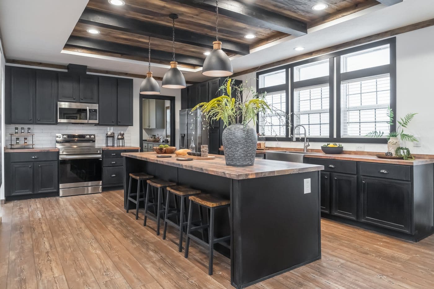 The THE MILL HOUSE Kitchen. This Manufactured Mobile Home features 3 bedrooms and 2 baths.