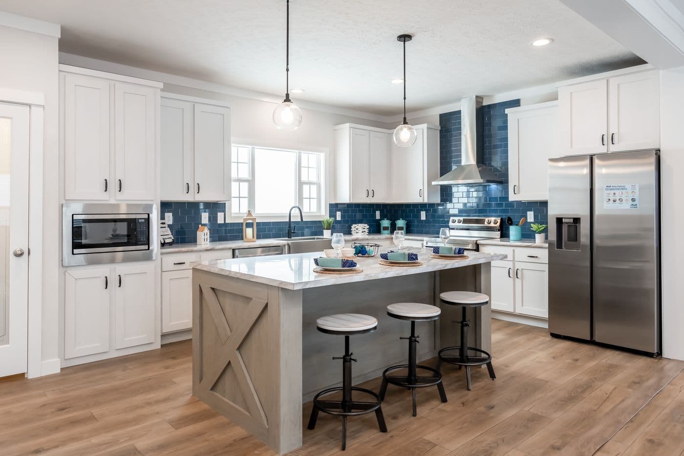 The 3459 HUD 64X28 CAROLINA Kitchen. This Manufactured Mobile Home features 3 bedrooms and 2 baths.