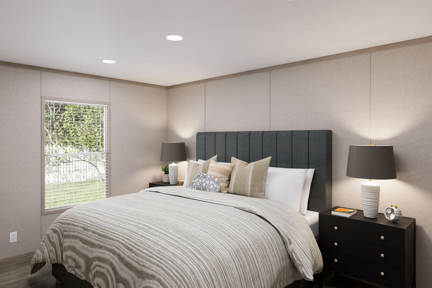 The TRADITION 3260 Guest Bedroom. This Manufactured Mobile Home features 3 bedrooms and 2 baths.