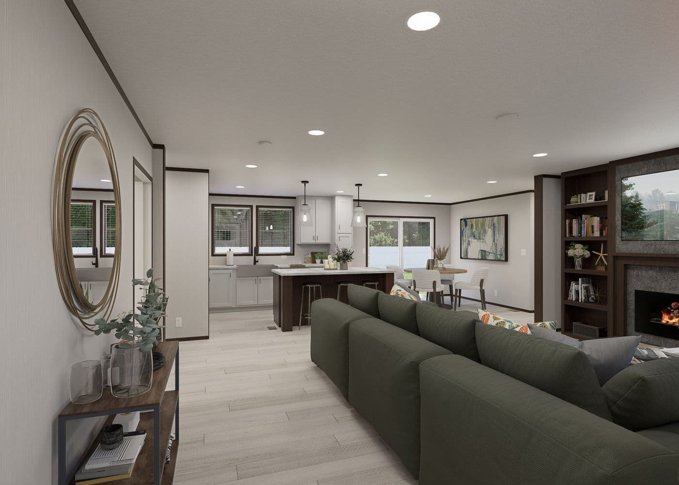 The SAPPHIRE Foyer. This Manufactured Mobile Home features 4 bedrooms and 2 baths.