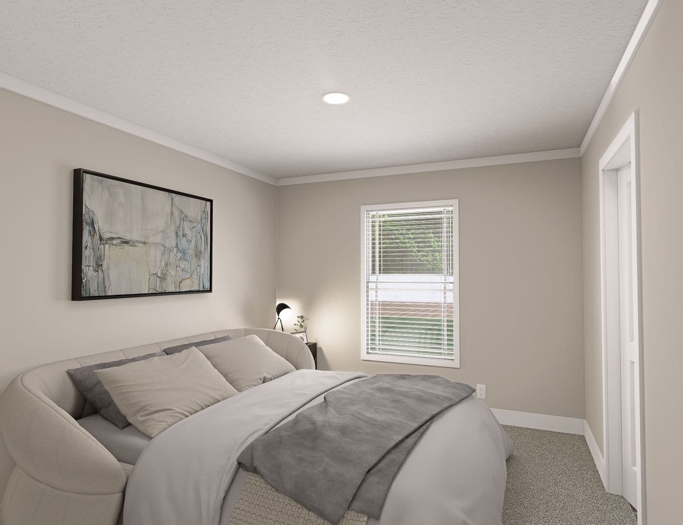 The BROOKLINE FLEX 32 WIDE Bedroom. This Manufactured Mobile Home features 4 bedrooms and 3 baths.