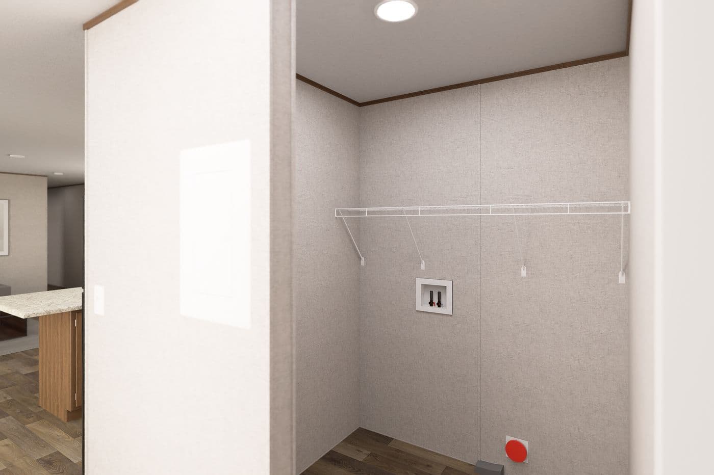 The BIRCH Utility Room. This Manufactured Mobile Home features 3 bedrooms and 2 baths.