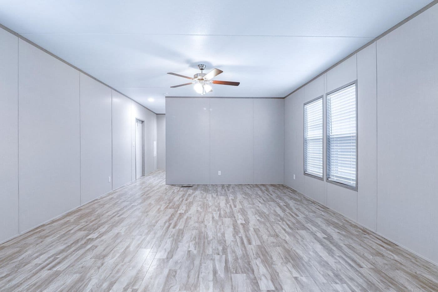 The BREEZE 16723A Exterior. This Manufactured Mobile Home features 3 bedrooms and 2 baths.
