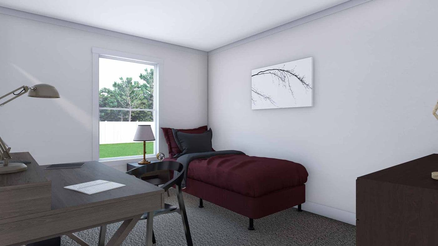 The YELLOW SUBMARINE Bedroom. This Manufactured Mobile Home features 5 bedrooms and 2 baths.