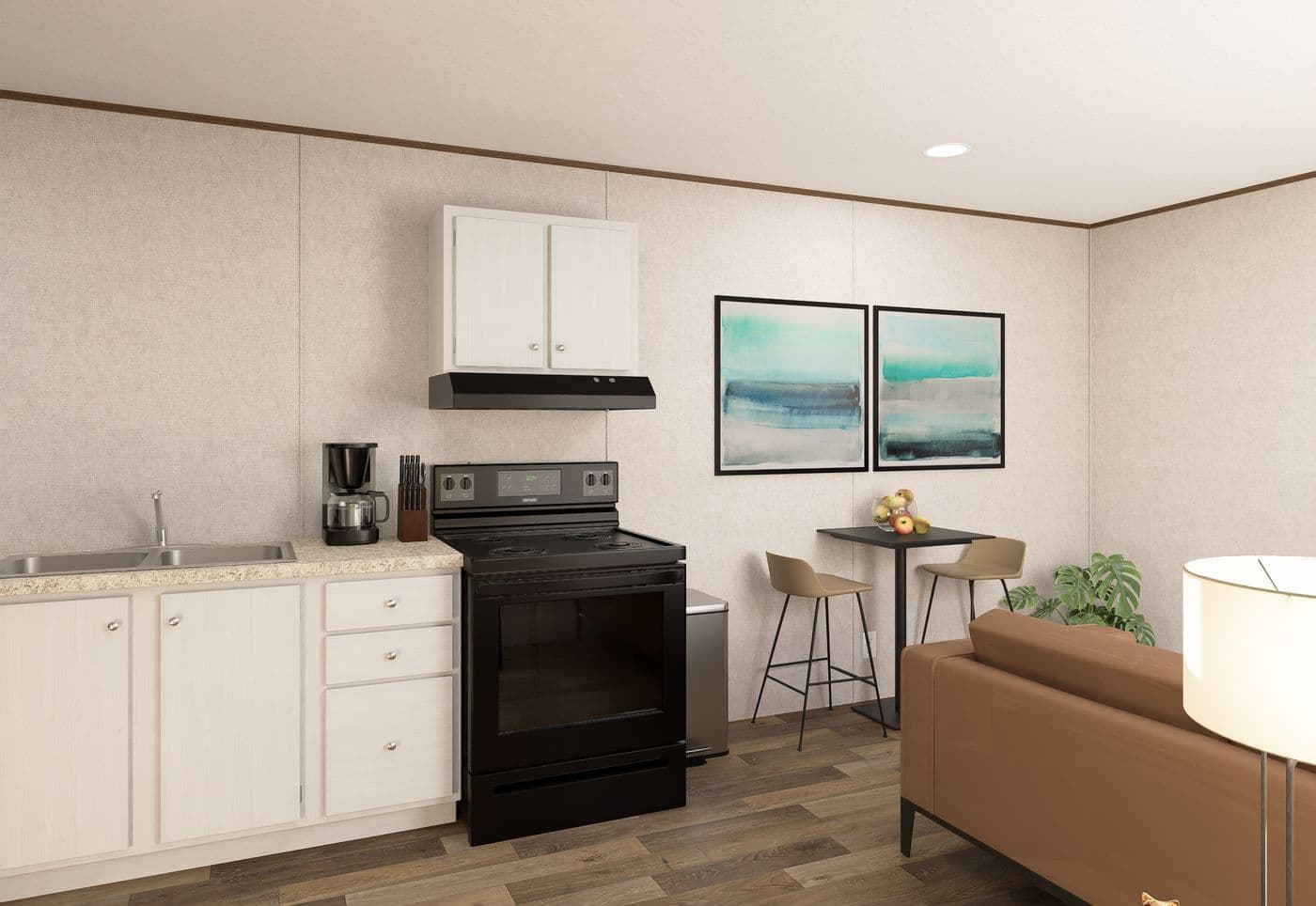 The BUTTERCUP Dining Room. This Manufactured Mobile Home features 1 bedroom and 1 bath.