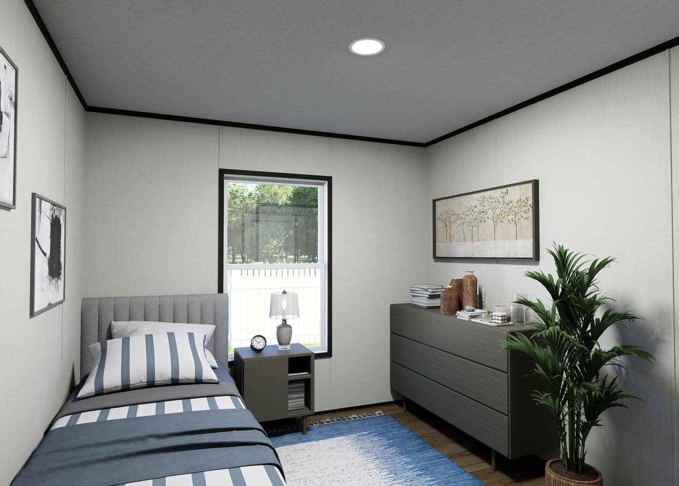 The VISTA Bedroom. This Manufactured Mobile Home features 3 bedrooms and 2 baths.