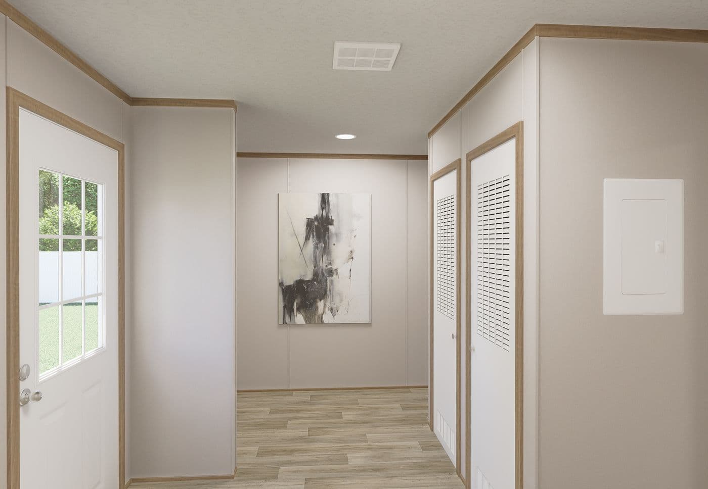 The THE MOUNTAINEER 72 Utility Room. This Manufactured Mobile Home features 3 bedrooms and 2 baths.