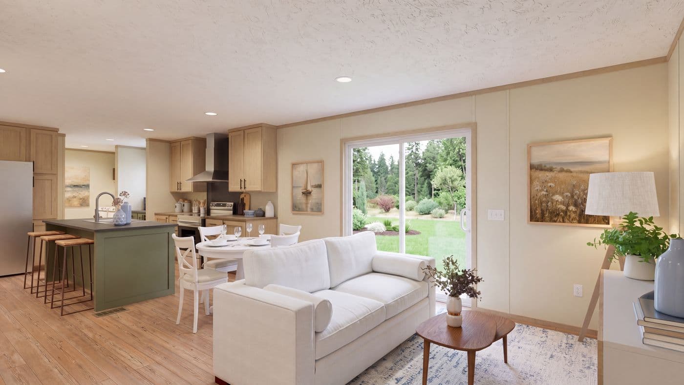 The BOONE Den. This Manufactured Mobile Home features 4 bedrooms and 2 baths.