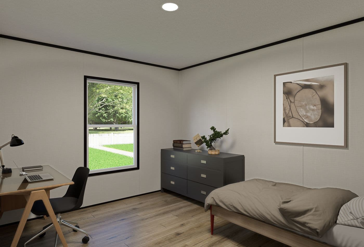 The ECLIPSE Bedroom. This Manufactured Mobile Home features 4 bedrooms and 2 baths.