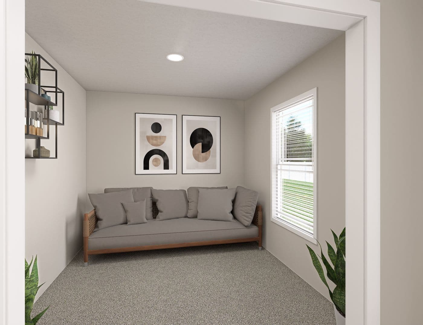 The BROOKLINE FLEX 32 WIDE Primary Bedroom Retreat. This Manufactured Mobile Home features 4 bedrooms and 3 baths.