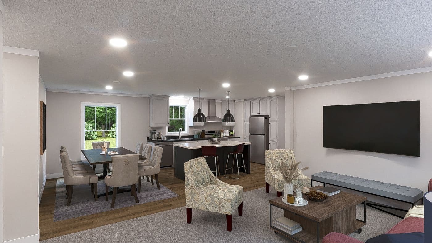 The LEAN ON ME Foyer. This Manufactured Mobile Home features 3 bedrooms and 2 baths.
