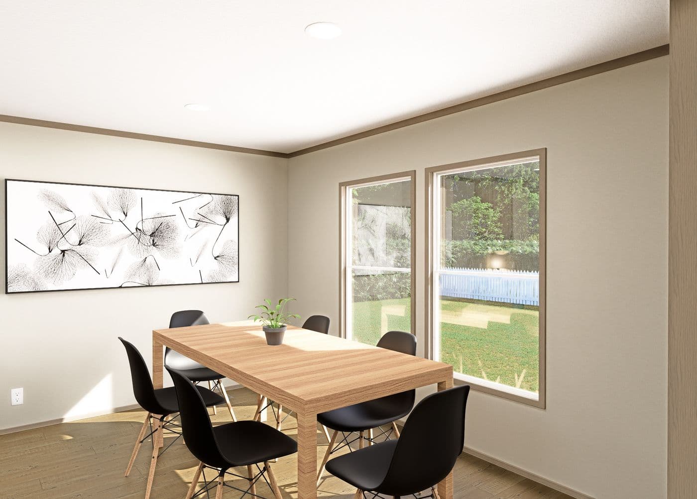 The COOK Dining Area. This Manufactured Mobile Home features 3 bedrooms and 2 baths.