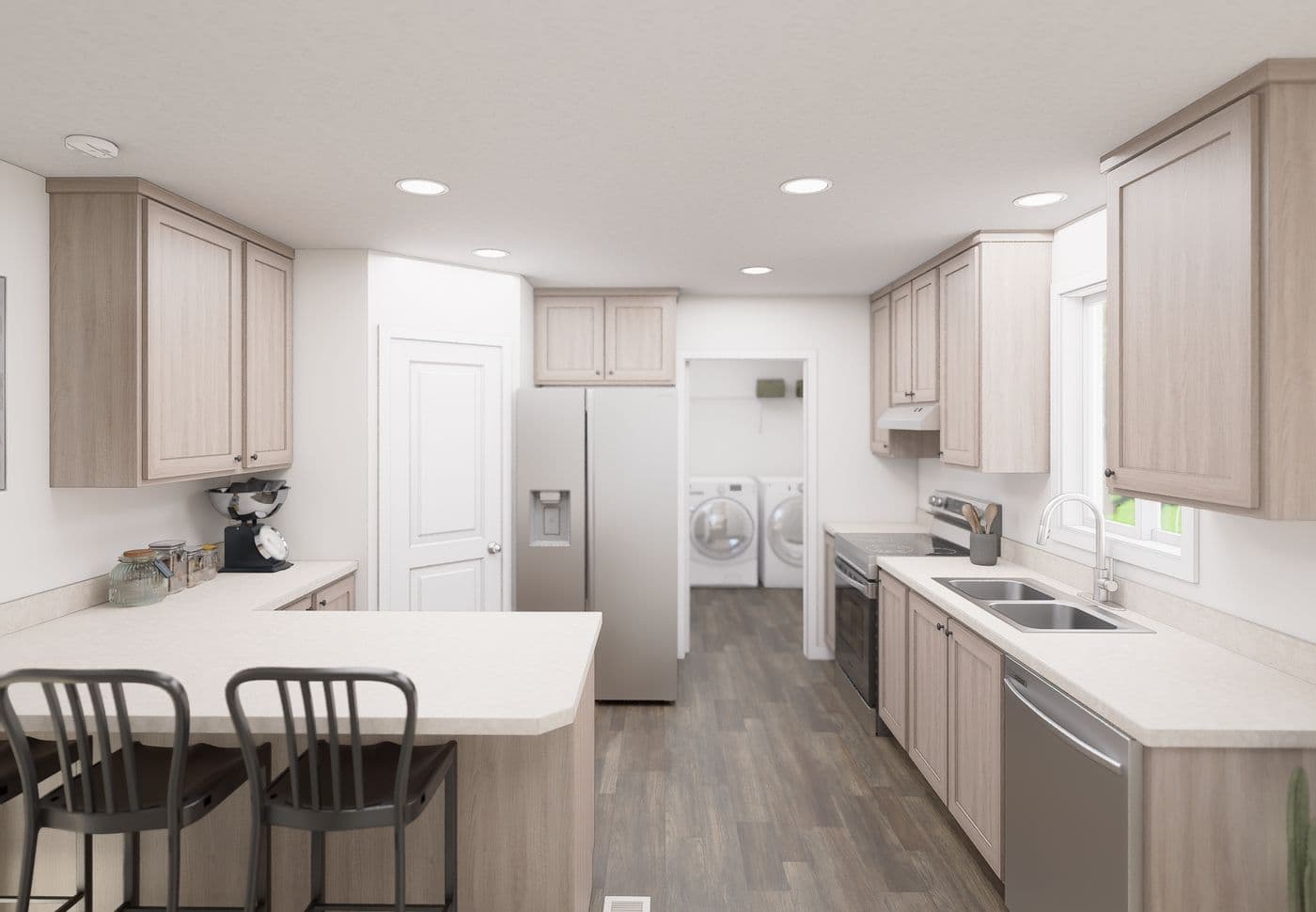 The 5017 IMAGINE Kitchen. This Manufactured Mobile Home features 3 bedrooms and 2 baths.