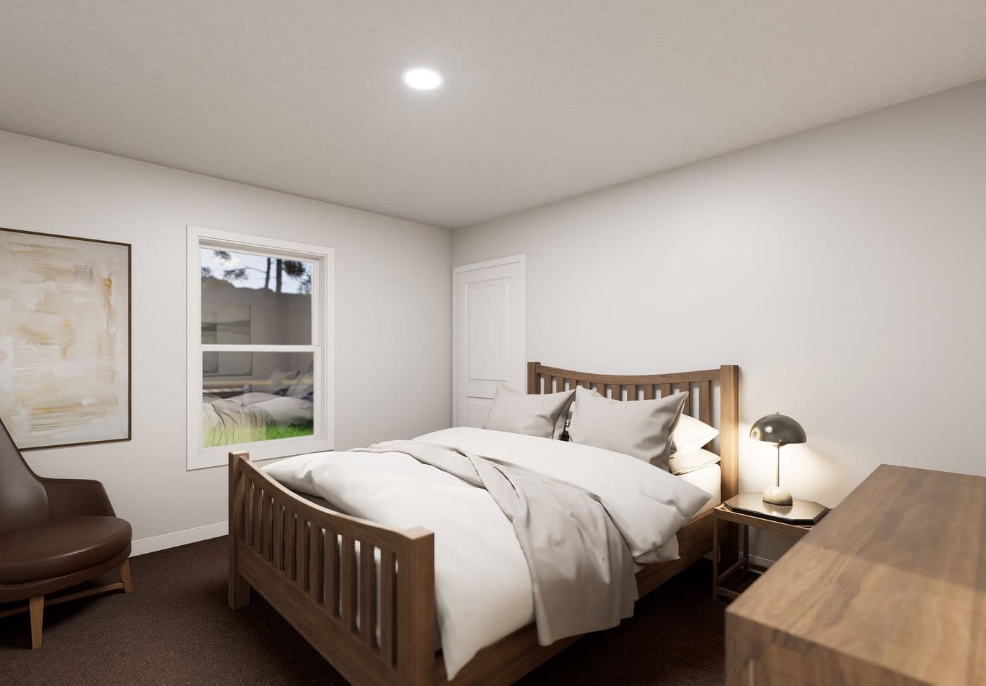 The 5030 IMAGINE Guest Bedroom. This Manufactured Mobile Home features 2 bedrooms and 2 baths.