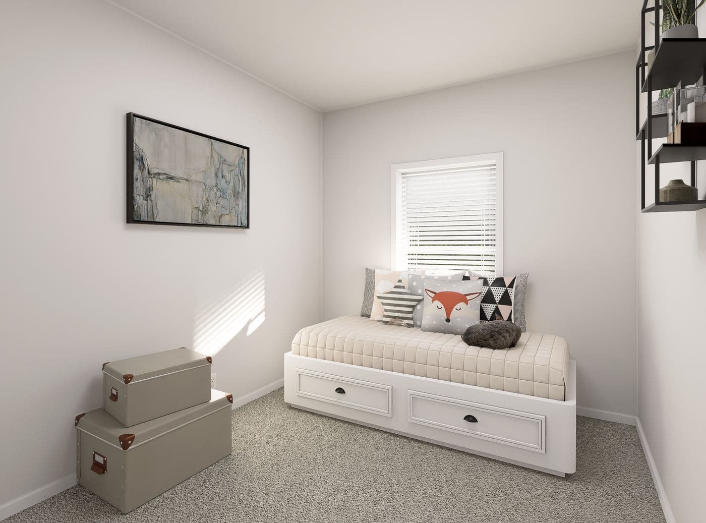 The PREFERRED PLUS CP641F Bedroom. This Manufactured Mobile Home features 3 bedrooms and 2 baths.