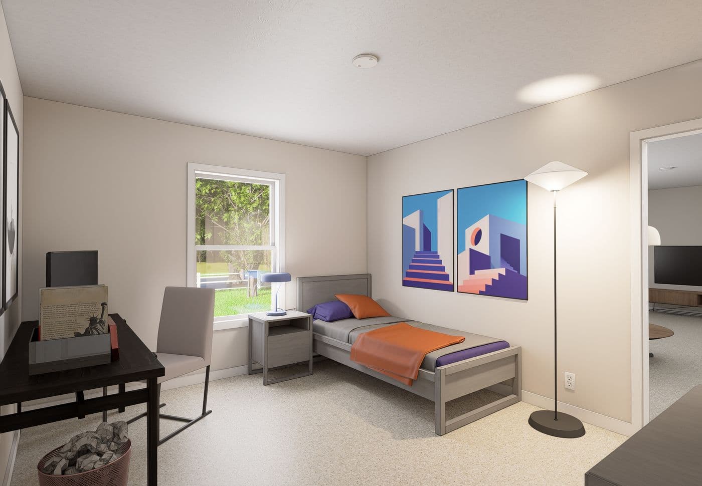 The 5031 IMAGINE Guest Bedroom. This Manufactured Mobile Home features 3 bedrooms and 2 baths.