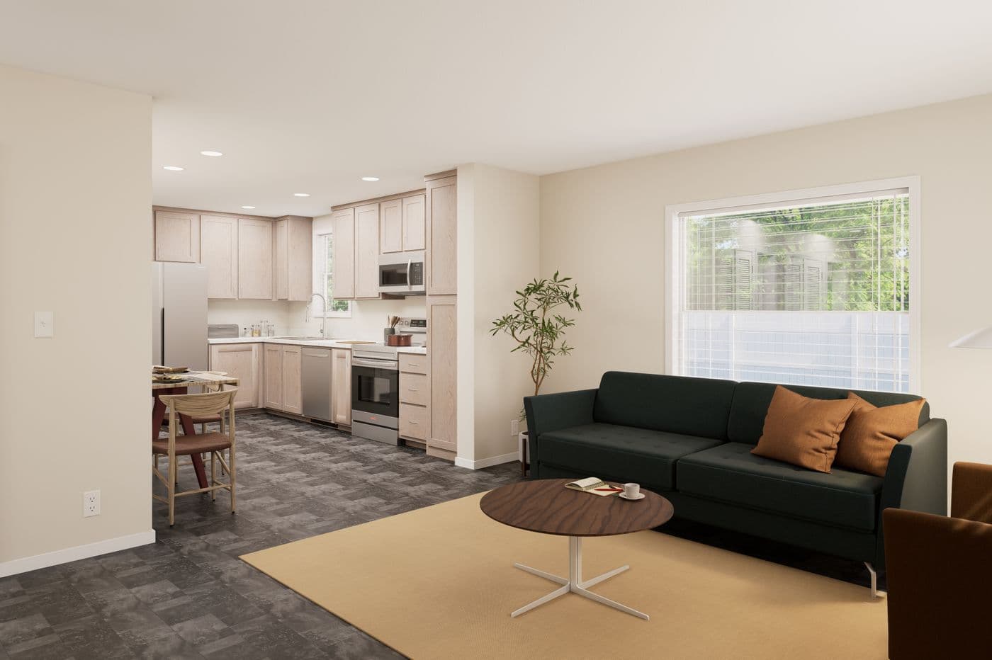 The B DUPLEX 2/2 2/2 Foyer. This Manufactured Mobile Home features 3 bedrooms and 4 baths.