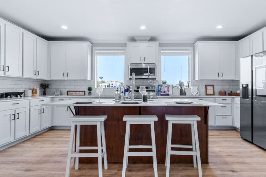 The THE DENALI Exterior. This Manufactured Mobile Home features 3 bedrooms and 2 baths.