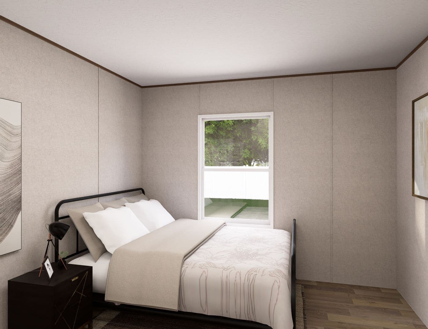 The SYCAMORE Guest Bedroom. This Manufactured Mobile Home features 4 bedrooms and 2 baths.