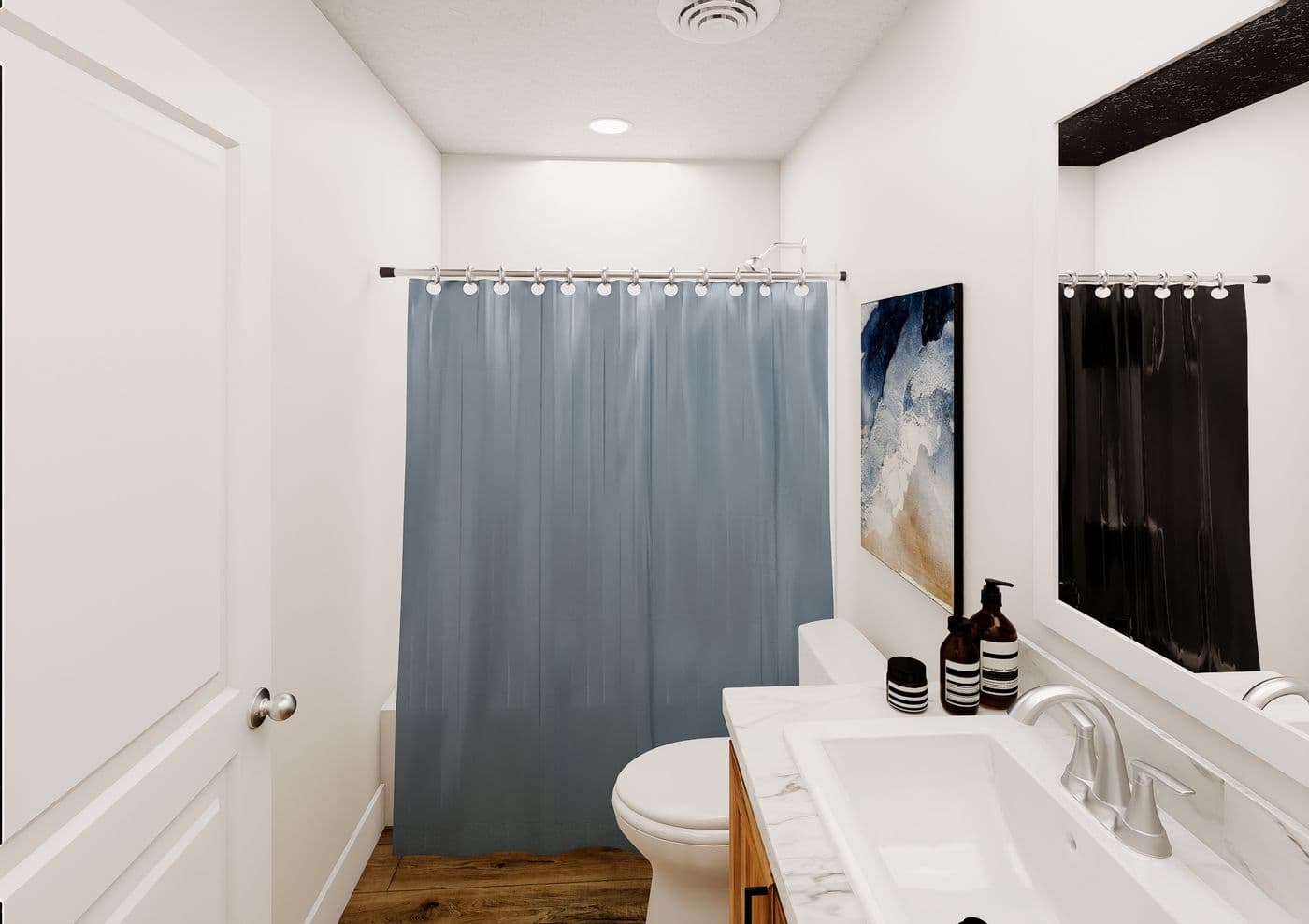 The ANNIVERSARY 2848 Guest Bathroom. This Manufactured Mobile Home features 3 bedrooms and 2 baths.