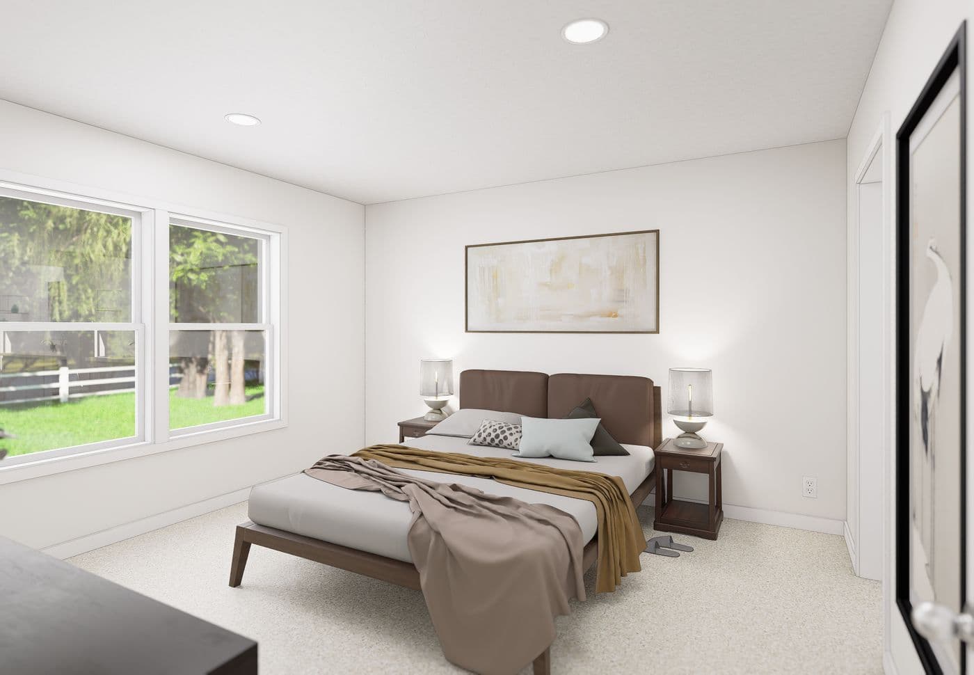 The 5017 IMAGINE Primary Bedroom. This Manufactured Mobile Home features 3 bedrooms and 2 baths.
