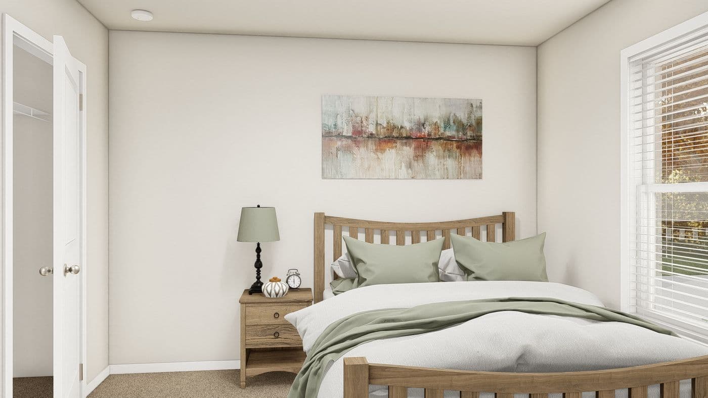 The ING521F NOBLE               GW Bedroom. This Manufactured Mobile Home features 3 bedrooms and 2 baths.