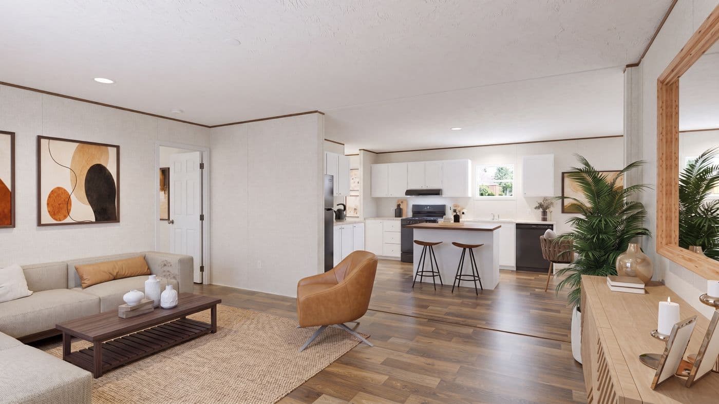The OAK Foyer. This Manufactured Mobile Home features 4 bedrooms and 2 baths.