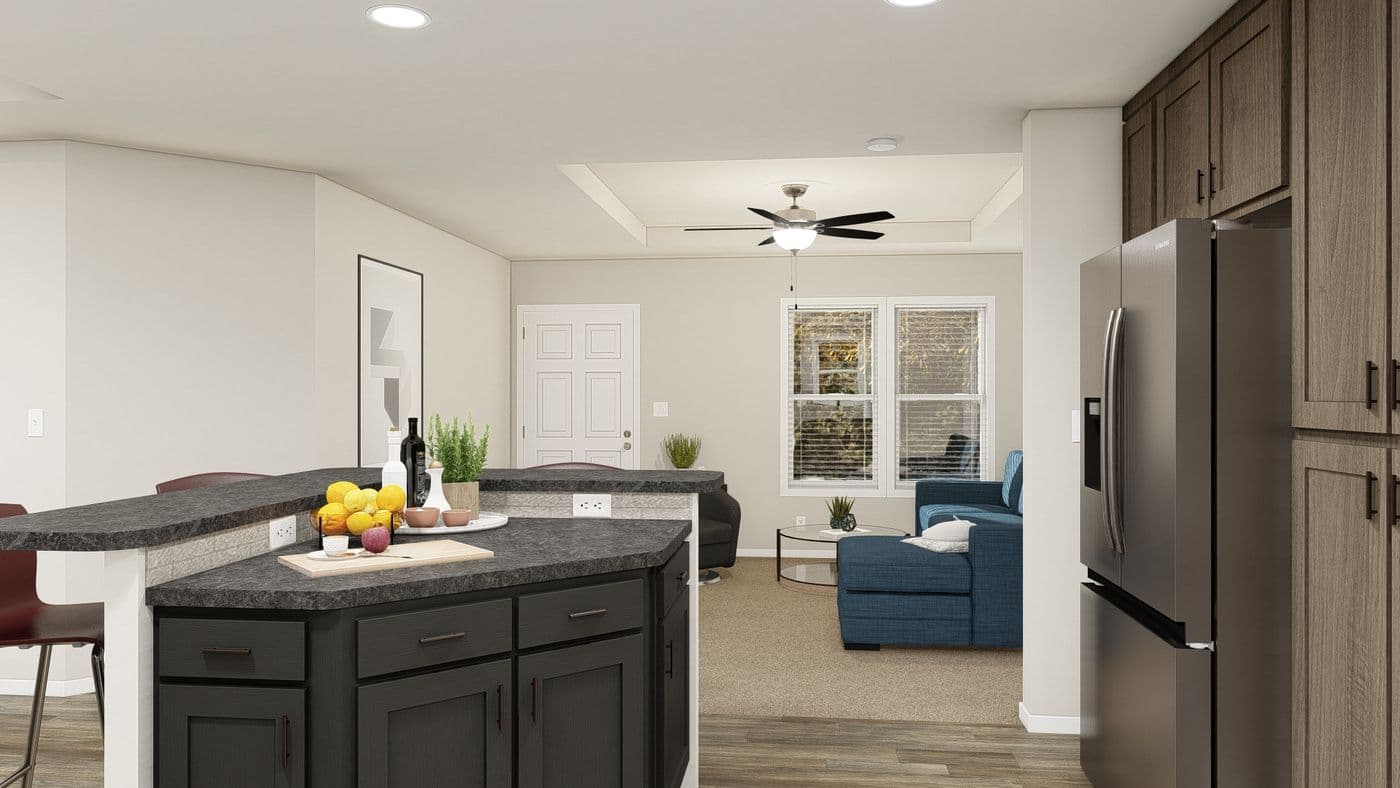 The ING521F NOBLE               GW Kitchen. This Manufactured Mobile Home features 3 bedrooms and 2 baths.