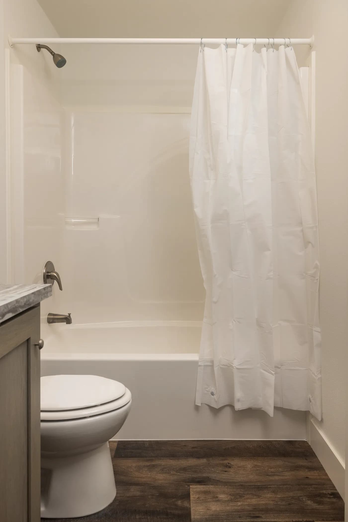 The RAMSEY 223 Guest Bathroom. This Manufactured Mobile Home features 3 bedrooms and 2 baths.