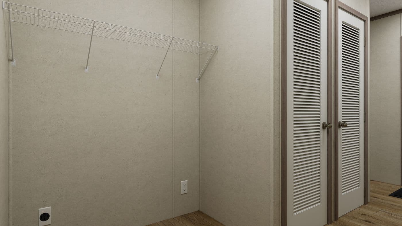 The 7016-CC03 HARBORVIEW 70 Utility Room. This Manufactured Mobile Home features 3 bedrooms and 2 baths.