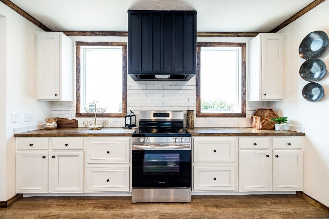 The ARABELLA Kitchen. This Manufactured Mobile Home features 3 bedrooms and 2 baths.