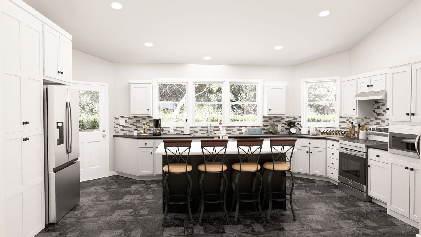 The ING602K GENERAL SHERMAN     GW Kitchen. This Manufactured Mobile Home features 3 bedrooms and 2 baths.