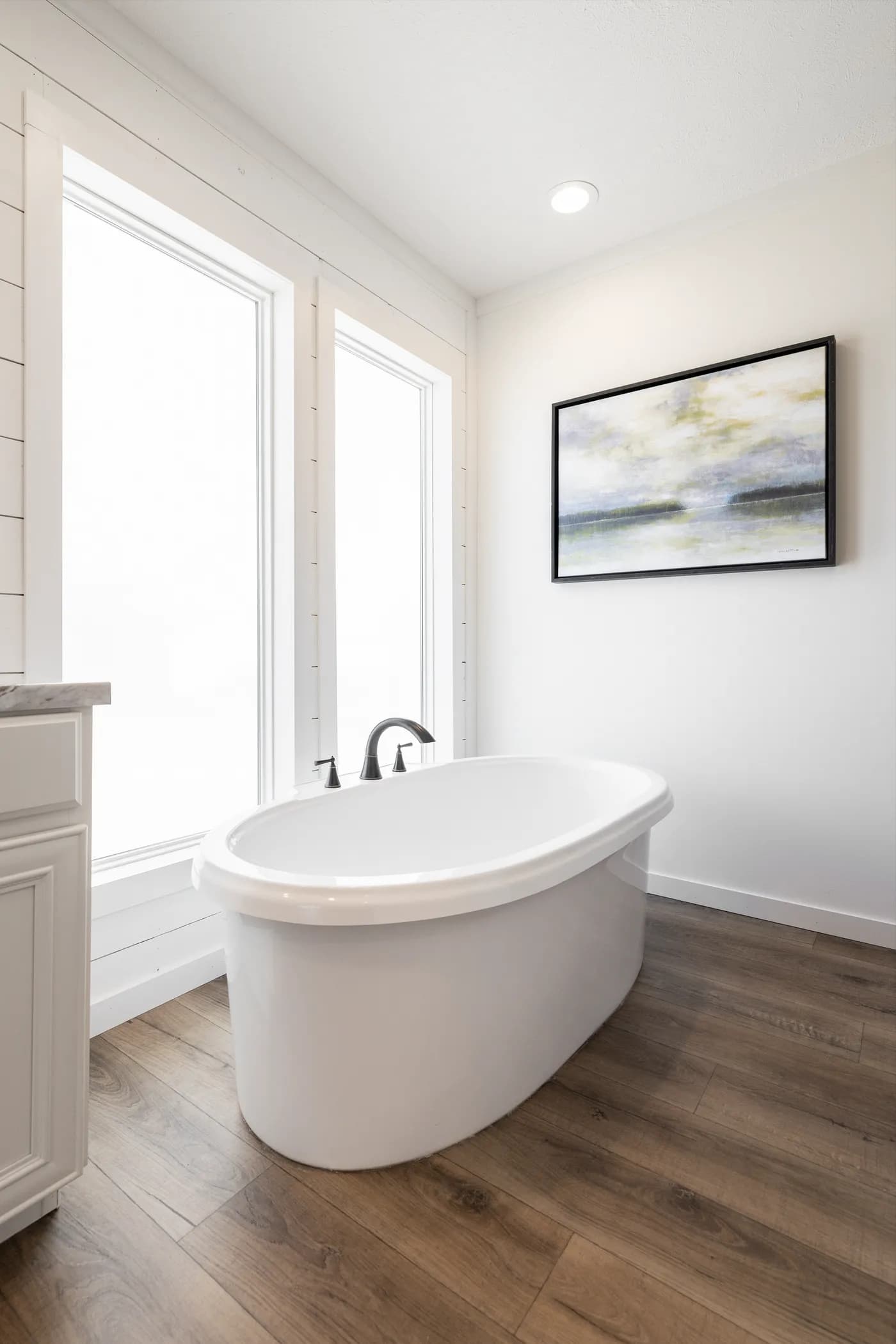 The THE ANNA FAE Primary Bathroom. This Manufactured Mobile Home features 3 bedrooms and 2 baths.