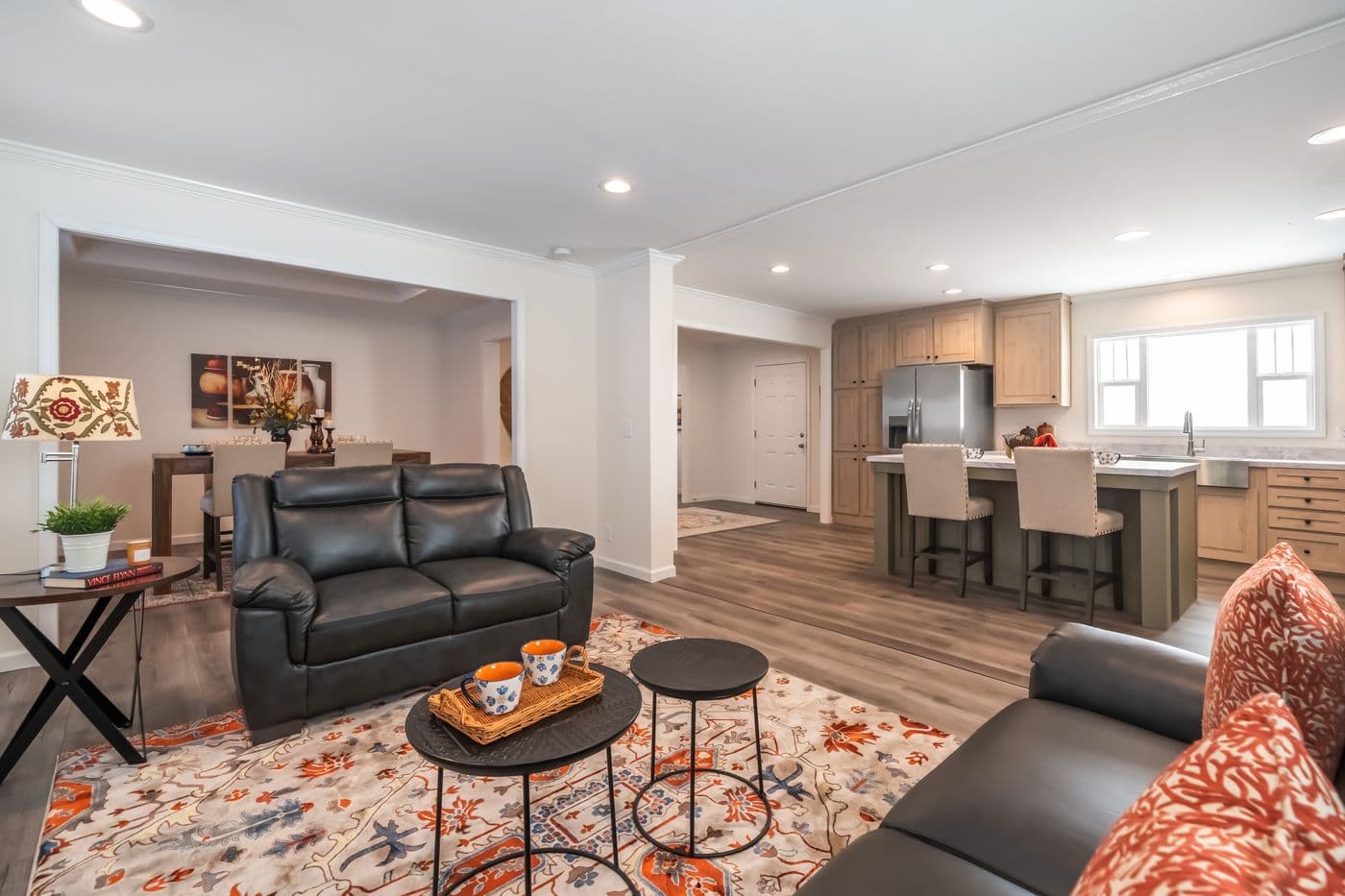The 4220 "ATLANTIC" 7228 Family Room. This Manufactured Mobile Home features 3 bedrooms and 2 baths.